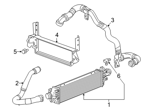 GM 42439766 Hose Assembly, Charging Air Cooler Outlet Air