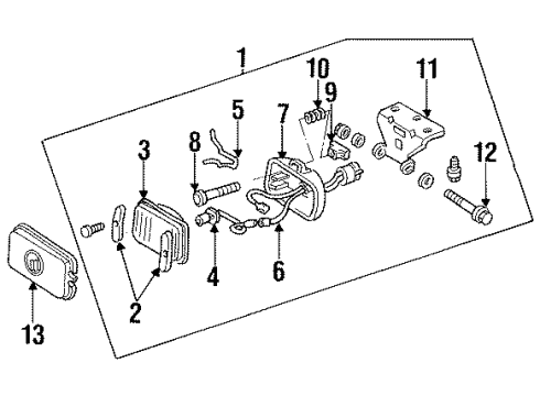 GM 16507888 Lamp Assembly, Front Fog