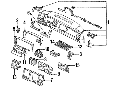 GM 15971919 Grille Assembly, Radio Front Speaker *Dark Gray