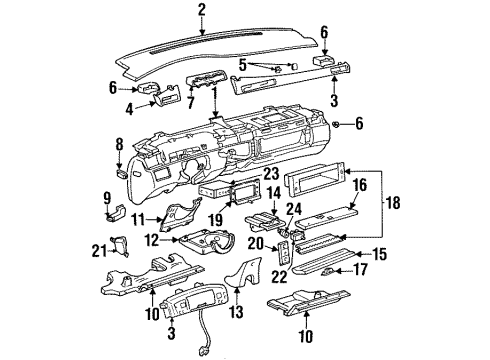 GM 3548677 Panel Assembly, Instrument Upper *Paint To Mat