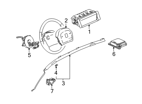 GM 25797032 Module Assembly, Inflator Restraint Sensor & Diagnostic