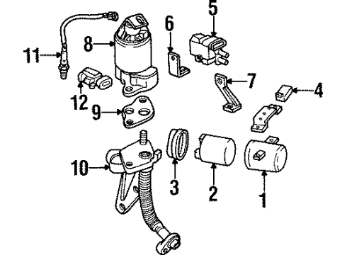 GM 10476143 Bracket,Evap Emission Canister Purge Solenoid Valve