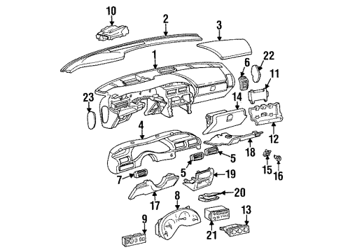 GM 16196002 Instrument Cluster Assembly