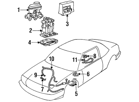 GM 16184393 Abs Control Module, Electronic Brake Control Module Assembly