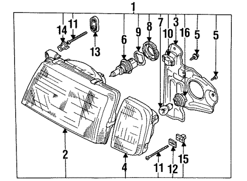 GM 30020200 Capsule/Headlamp/Fog Lamp Headlamp