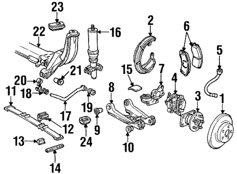 GM 3524111 Rear Suspension Knuckle