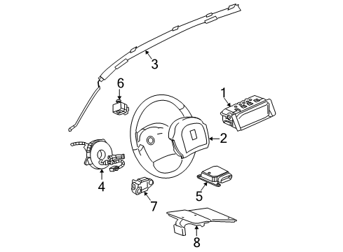 GM 15797467 Indicator Assembly, Inflator Restraint Instrument Panel Module