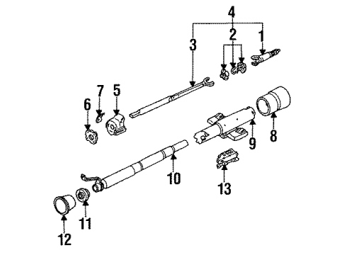 1991 Buick Century Ignition Lock, Electrical Diagram 1 - Thumbnail