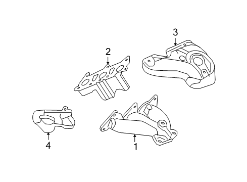 2007 Saturn Aura Exhaust Manifold Diagram