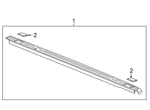 2012 GMC Sierra 1500 Box Rails Diagram 1 - Thumbnail