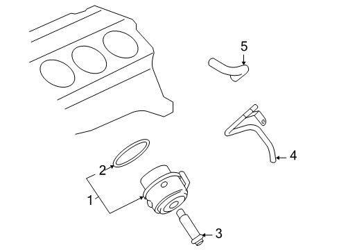 2006 Pontiac Montana Oil Cooler Diagram 1 - Thumbnail