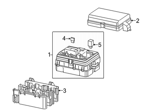 2020 Chevy Silverado 3500 HD Block Assembly, Eng Wrg Harn Junc Diagram for 86771157