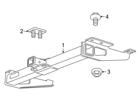 2003 Chevy Express 3500 Trailer Hitch Components Diagram