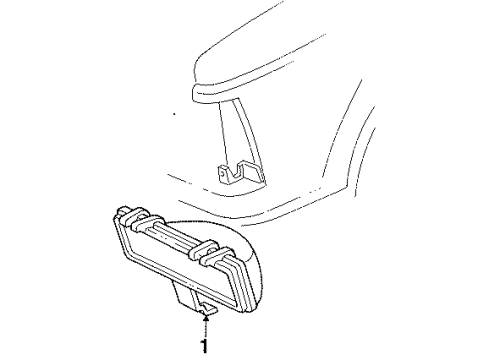 1991 Oldsmobile Bravada Park Lamps Diagram