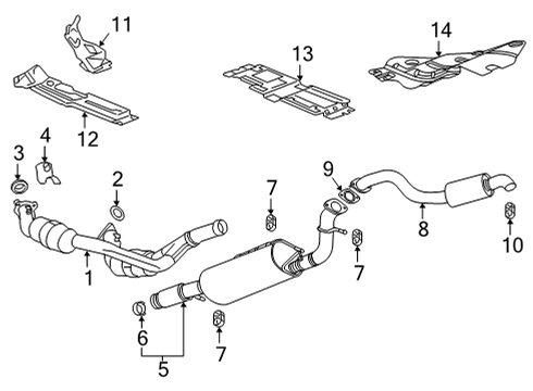 2023 Chevy Tahoe Exhaust Components Diagram 4 - Thumbnail