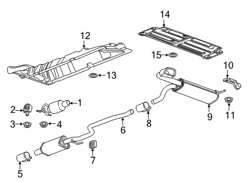 2018 Chevy Cruze Exhaust Components Diagram 1 - Thumbnail