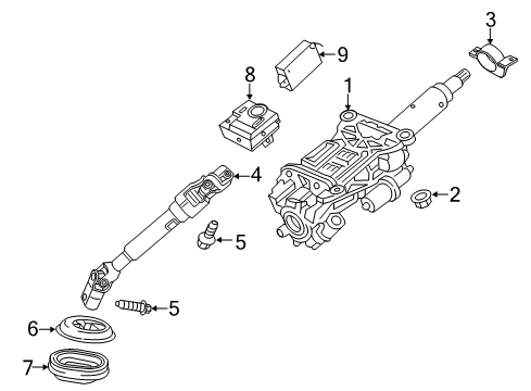 2019 Chevy Traverse Steering Column & Wheel, Steering Gear & Linkage Diagram 2 - Thumbnail