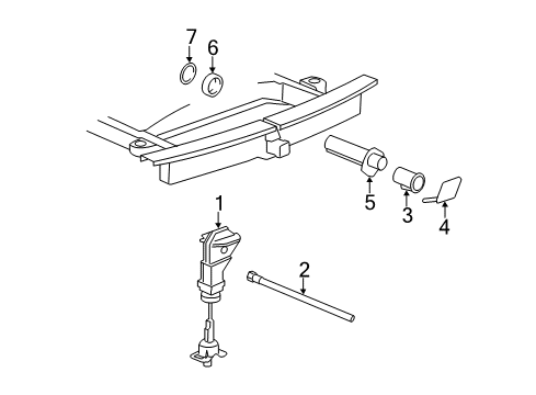 2013 Chevy Silverado 2500 HD Spare Tire Carrier Diagram 4 - Thumbnail