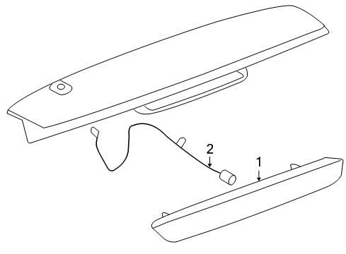 2011 Chevy Tahoe High Mount Lamps Diagram 2 - Thumbnail