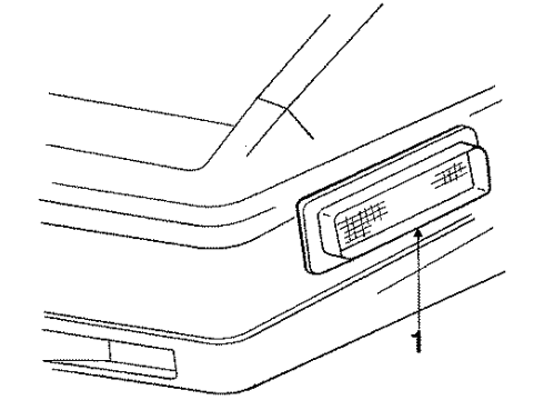 1989 Pontiac Firebird Front Lamps - Side Marker Lamps Diagram