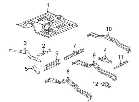 2009 GMC Envoy Floor Diagram