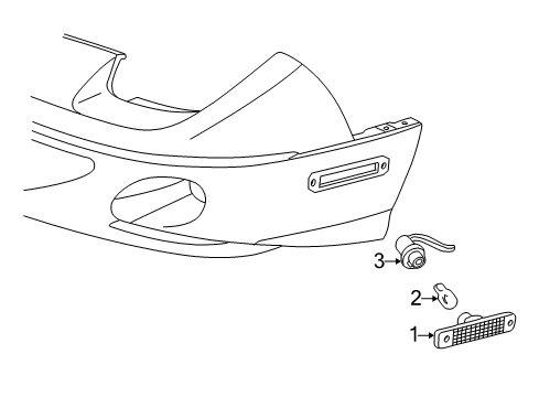 2000 Pontiac Sunfire Front Lamps - Side Marker Lamps Diagram