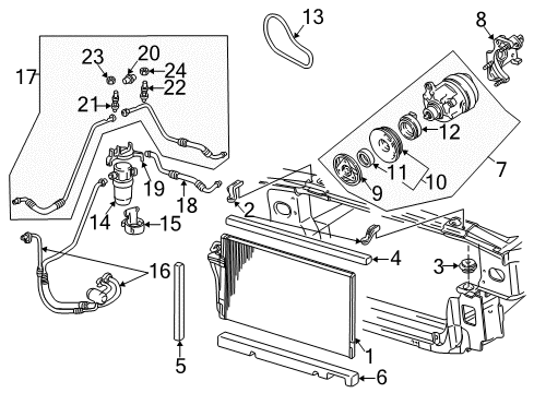 2002 Buick Park Avenue Air Conditioner Diagram 1 - Thumbnail