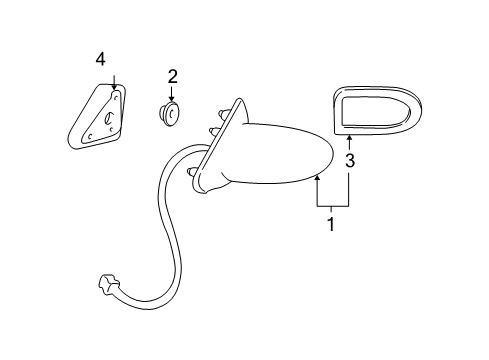 2003 Pontiac Bonneville Outside Mirrors Diagram