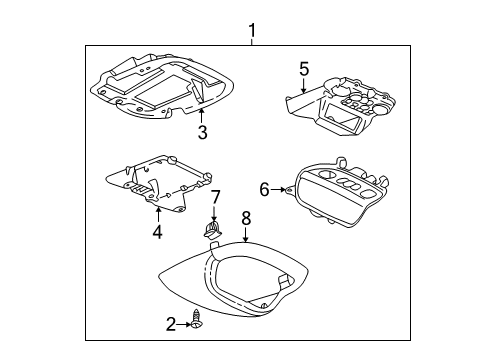 2002 Chevy Impala Overhead Console Diagram 2 - Thumbnail