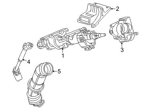 2006 Saturn Relay Steering Column & Wheel Diagram