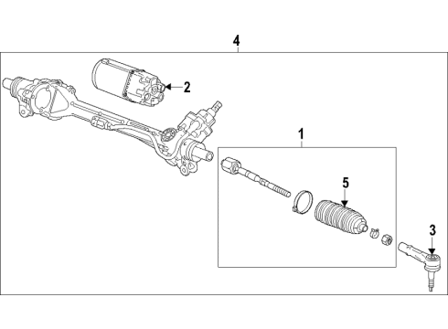 2023 Chevy Corvette Steering Column & Wheel, Steering Gear & Linkage Diagram