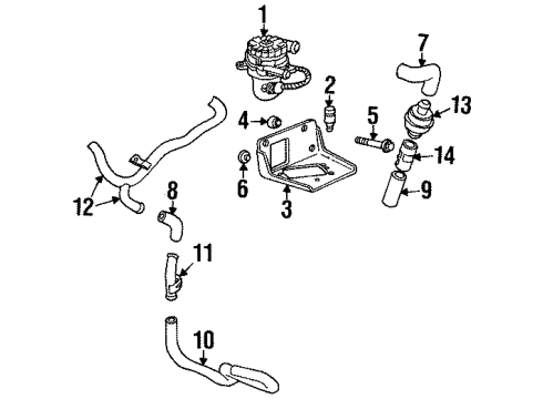 2003 Pontiac Grand Prix Emission Components Diagram