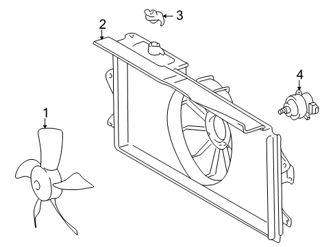 2008 Pontiac Vibe Cooling System, Radiator, Water Pump, Cooling Fan Diagram