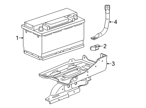 2016 GMC Sierra 1500 Battery, Cooling System Diagram