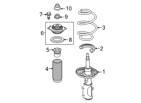 2017 Buick Envision Struts & Components - Front Diagram