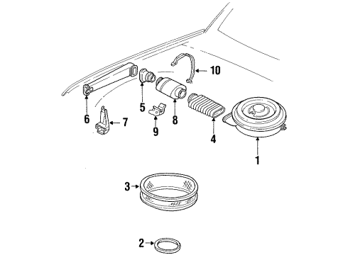 1990 GMC C3500 Air Intake Diagram 2 - Thumbnail