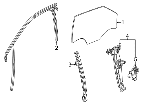 2021 Chevy Trailblazer Front Door, Electrical Diagram 1 - Thumbnail