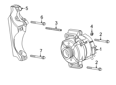 2013 Buick Verano GENERATOR Assembly Diagram for 13597244