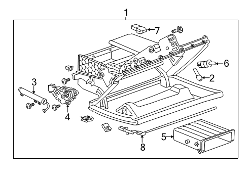 2014 Cadillac ELR Glove Box Diagram