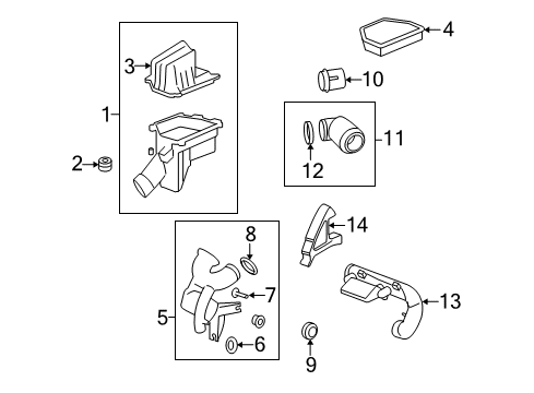 2009 Saturn Vue Air Intake Diagram