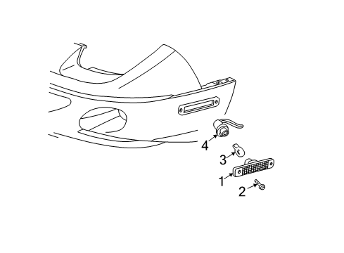 2005 Pontiac Sunfire Front Lamps - Side Marker Lamps Diagram