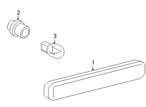 2006 Cadillac STS Front Lamps - Side Marker Lamps Diagram