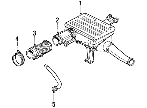 1989 Pontiac Bonneville DUCT, Air Cleaner Intake Diagram for 25530083