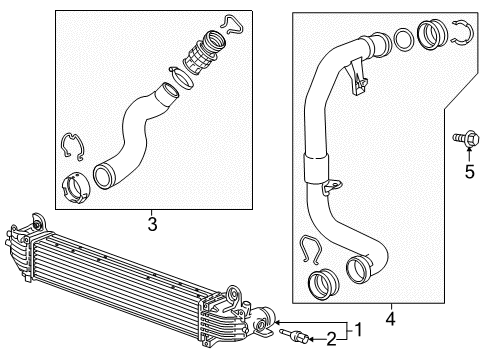 2019 Chevy Equinox Cooler Assembly, Chrg Air Diagram for 84361106