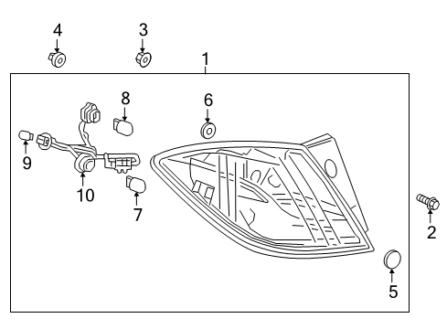 2018 Chevy Cruze LAMP,RR STOP Diagram for 42678950