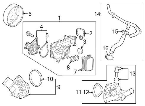 2024 Buick Encore GX Water Pump Diagram