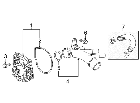 2022 GMC Canyon Water Pump Diagram 2 - Thumbnail