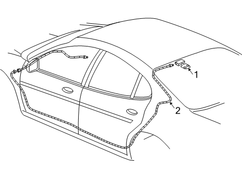 2005 Pontiac Grand Prix Antenna & Radio Diagram