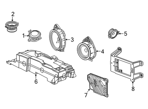 2021 GMC Yukon Sound System Diagram 4 - Thumbnail