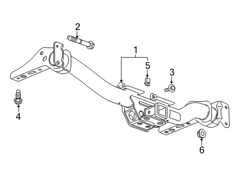 2022 Chevy Silverado 1500 Trailer Hitch Components Diagram 2 - Thumbnail